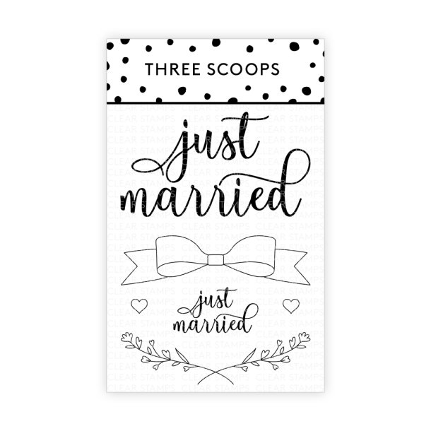 Three Scoops - Stempel - Just married