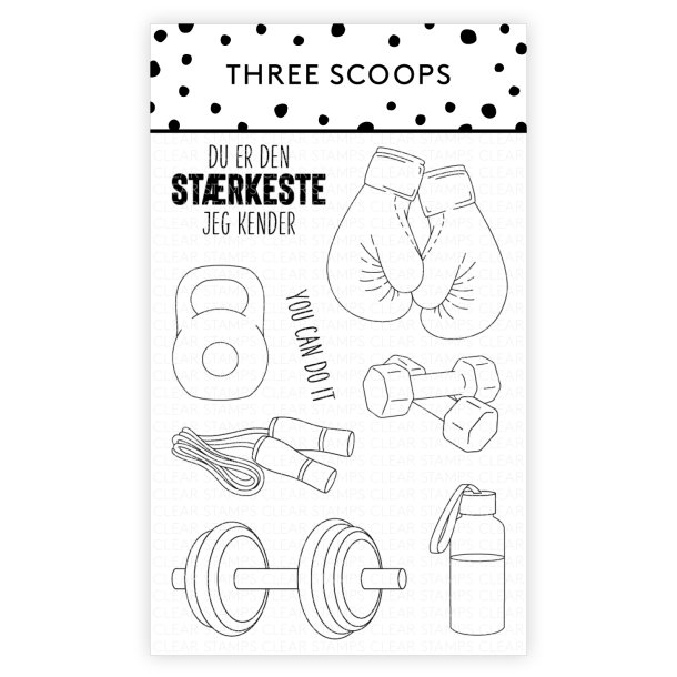 Three Scoops - Stempel - Du er den strkeste