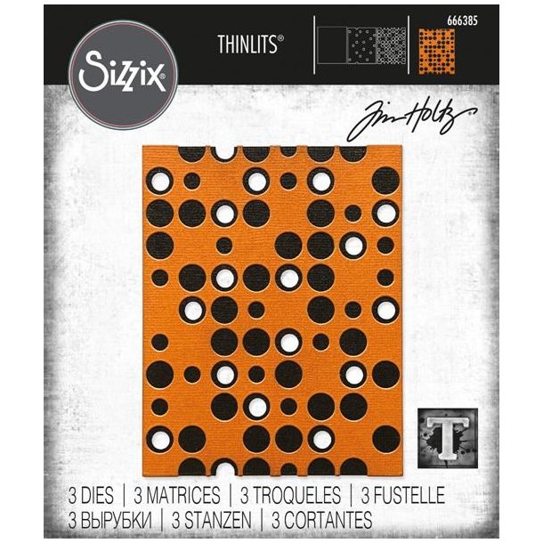 Tim Holtz - Die - Layered Dots - Prikker i lag