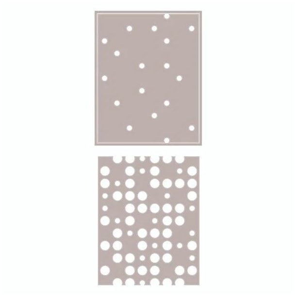 Tim Holtz - Die - Layered Dots - Prikker i lag