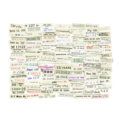 Tim Holtz - Idea-ology - Ephemera Pack - Numbers Strips