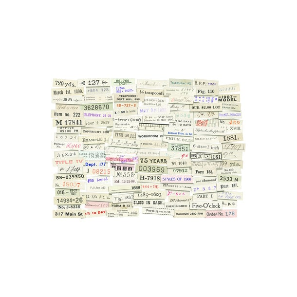 Tim Holtz - Idea-ology - Ephemera Pack - Numbers Strips