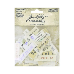 Tim Holtz - Idea-ology - Ephemera Pack - Numbers Strips