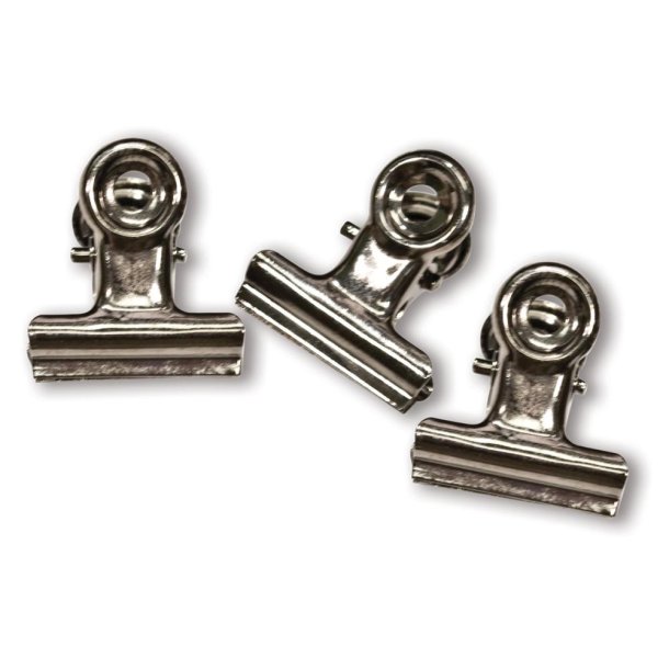 Tim Holtz Idea-Ology Metal Hinge Clips- Antique Nickel - TH92692