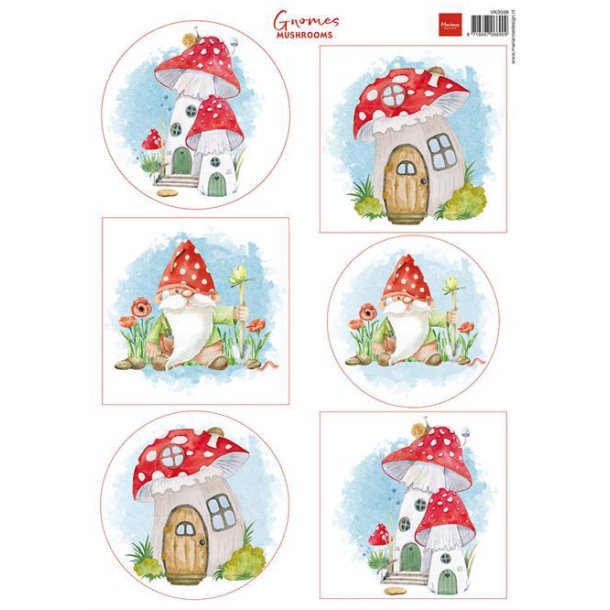 Marianne Design - 3D Ark - Gnomes Mushrooms