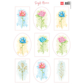 Marianne Design - 3D Ark - Single Flowers / Blomster