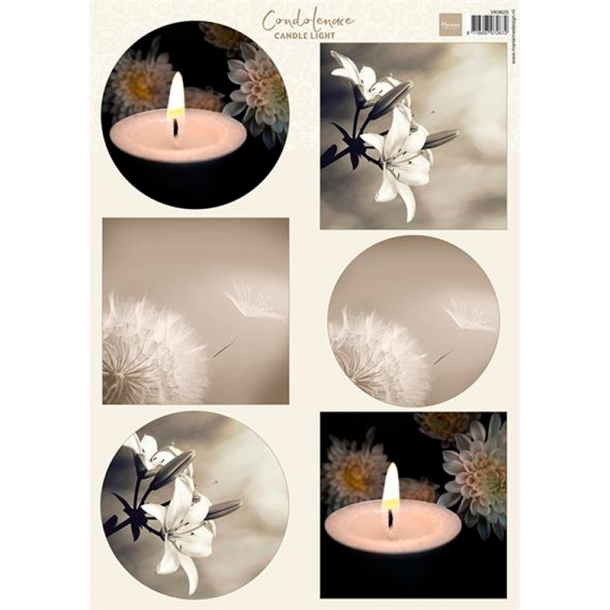 Marianne Design - 3D Ark - Kondolence stearinlys