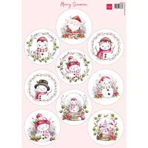 Marianne Design - 3D Ark - Merry Snowmen / Glade snemnd