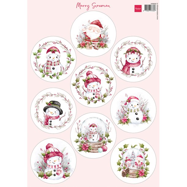 Marianne Design - 3D Ark - Merry Snowmen / Glade snemnd