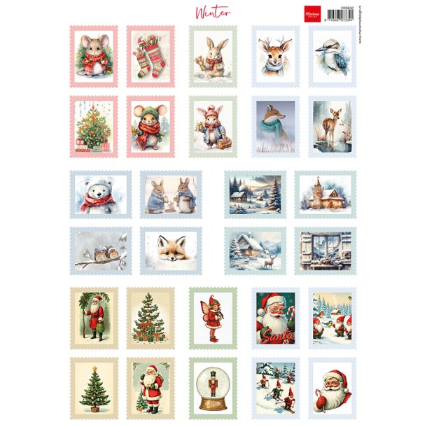 Marianne Design - 3D Ark - Stamps - Winter / Frimrker - Vinter