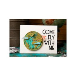 Sizzix - Thinlits die - Vault - World Travel