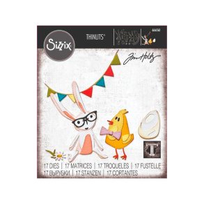 Sizzix - Thinlits die -Bunny + Chick