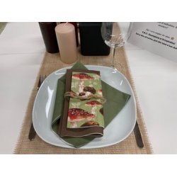 IHR - Frokostservietter - Svampe - 20 stk