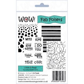 WOW! Embossing Powder - Fab Foilers - Love & Hugs / Billeder til Folie