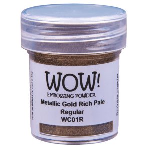 WOW! Embossing Powder - Regular - Metallic Gold Rich Pale