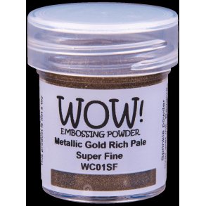 WOW! Embossing Powder - Super Fine - Metallic Gold Rich Pale
