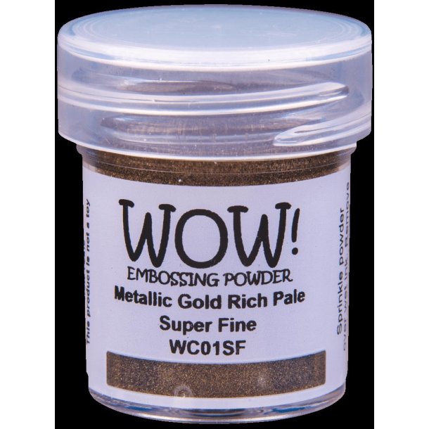 WOW! Embossing Powder - Super Fine - Metallic Gold Rich Pale