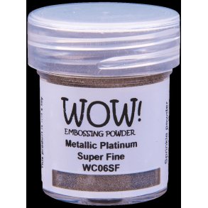 WOW! Embossing Powder - Super Fine - Metallic Platinum - WC06SF