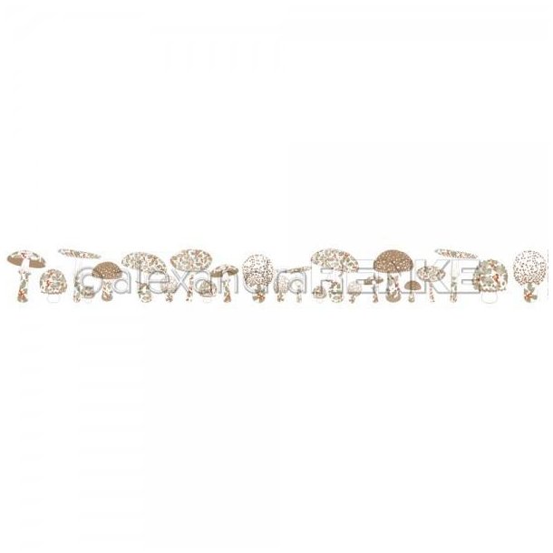 Alexandra Renke - Washi Tape - Mushrooms with pattern -  30mm x 10m