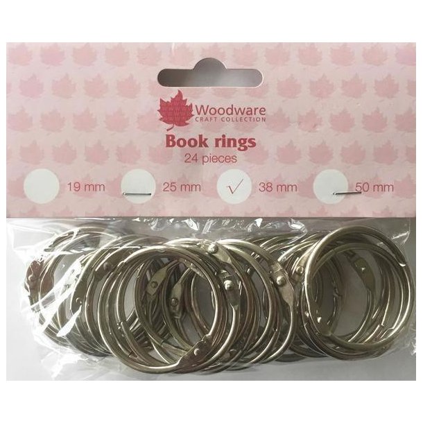 Woodware - Book Rings / Bogringe - 38 mm