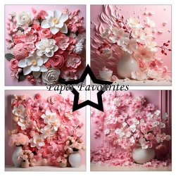 Paper Favourites - Blok 12" - Wedding Flowers / Bryllupsblomster