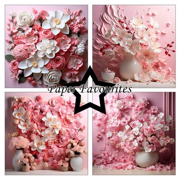 Paper Favourites - Blok 6" - Wedding Flowers / Bryllupsblomster