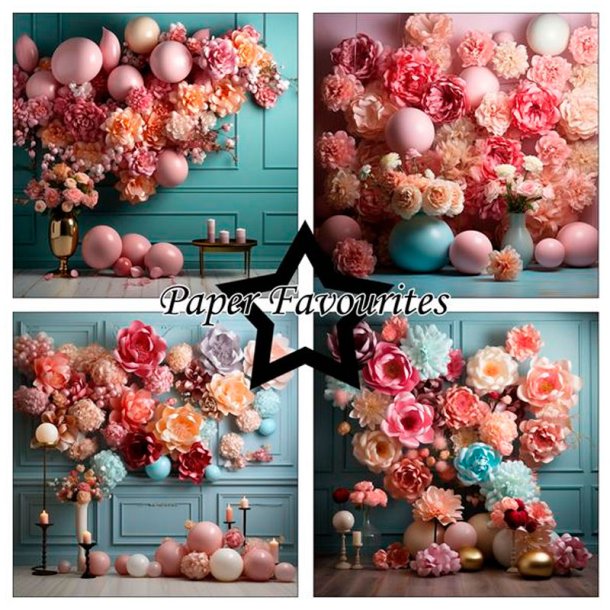 Paper Favourites - Blok 12" - Wedding Flowers / Bryllupsblomster
