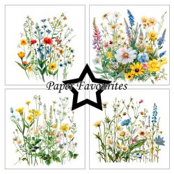 Paper Favourites - Blok 6" - Wild Flowers / Vilde blomster