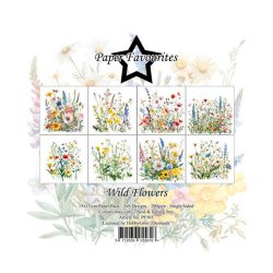 Paper Favourites - Blok 6" - Wild Flowers / Vilde blomster