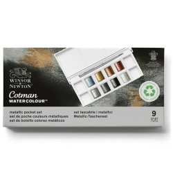 Winsor Newton - Cotman Watercolour Metallic Pocket Set