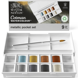 Winsor Newton - Cotman Watercolour Metallic Pocket Set