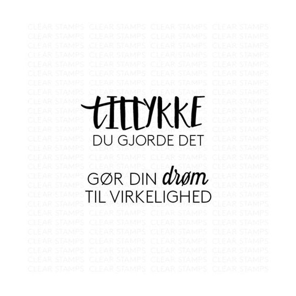 Three Scoops - Stempel - Tillykke - du gjorde det - TSSL1023