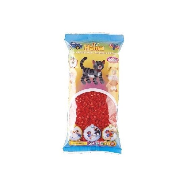 Hamaperler - Midi - 6000 stk - Rd