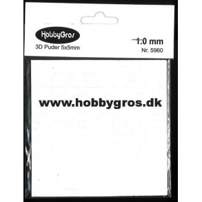 Hobbygros - 3D Klbepuder - 1,0 mm - 10 pk.
