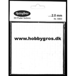 Hobbygros - 3D Klbepuder - 2,0 mm - 10 pk.