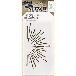 Tim Holtz - Layering Stencil - Burst