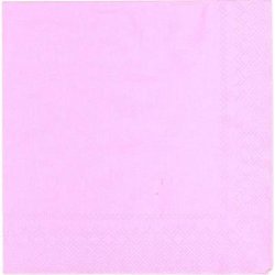 UNI - Middagsservietter - Rosa - 20 stk.