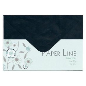 Paper Line - Kuvert, C6 - Sort