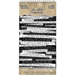 Tim Holtz Idea-Ology Spiral Bound Sticker Book - Small Talk - Snarky