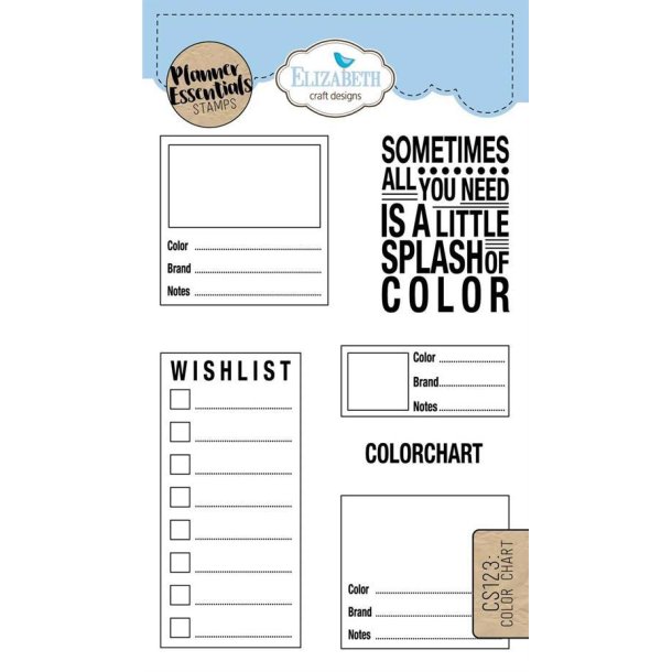 Elizabeth Craft Design - Stempel - Noter om Farver