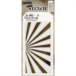 Tim Holtz - Layering Stencil 8 - Shifter Rays-Strler