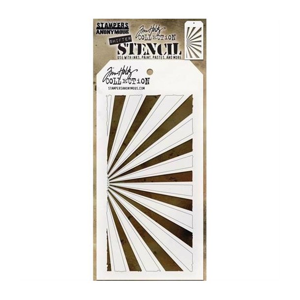 Tim Holtz - Layering Stencil 8 - Shifter Rays-Strler