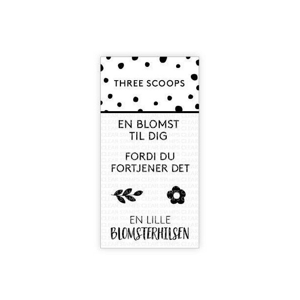 Three Scoops - Stempel - Blomsterhilsen - TSSL1069