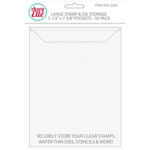 Avery Elle - Large Stamp & Die Storage - 5,1/2x7 3/8 - 50 stk.