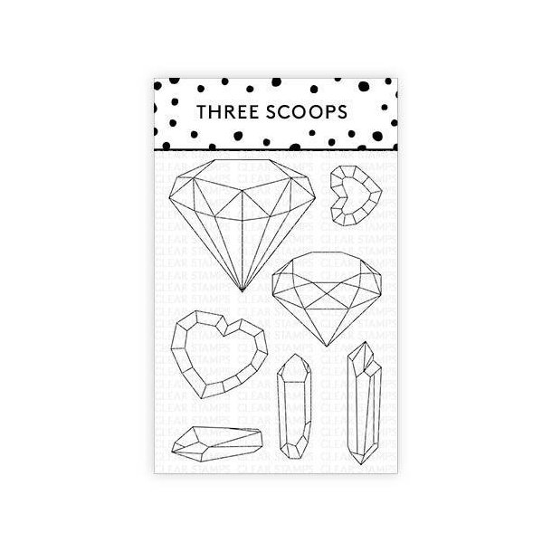 Three Scoops - Stempel - Diamanter & krystaller - TSSM0116