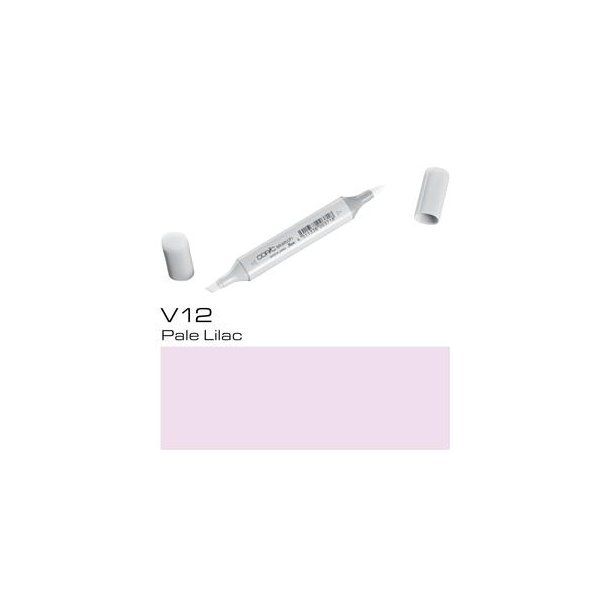 Copic Sketch - V12 - Pale Lilac - Mængderabat, 10 stk. 550,- el. 25 stk. 1250,-