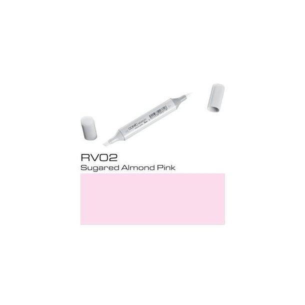 Copic Sketch - RV02 - Sugared Almond Pink - Mængderabat, 10 stk. 550,- el. 25 stk. 1250,-