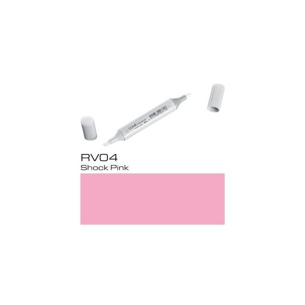 Copic Sketch - RV04 - Shock Pink - Mængderabat, 10 stk. 550,- el. 25 stk. 1250,-