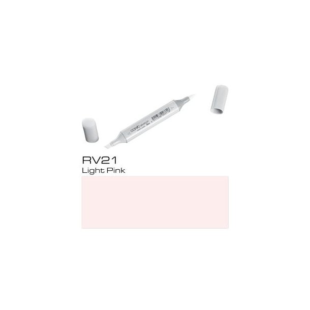 Copic Sketch - RV21 - Light Pink - Mængderabat, 10 stk. 550,- el. 25 stk. 1250,-