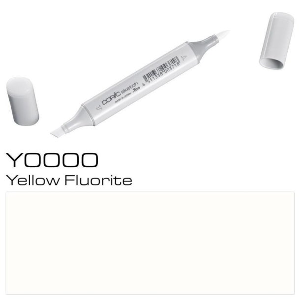Copic Sketch - Y0000 - Yellow Fluorite - Mængderabat, 10 stk. 550,- el. 25 stk. 1250,-